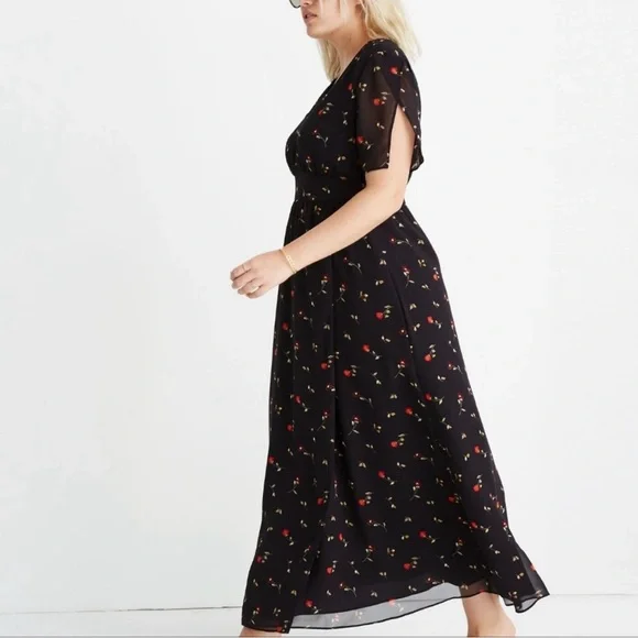 Madewell Black and Red Maxi Dress - Picture 2 of 11